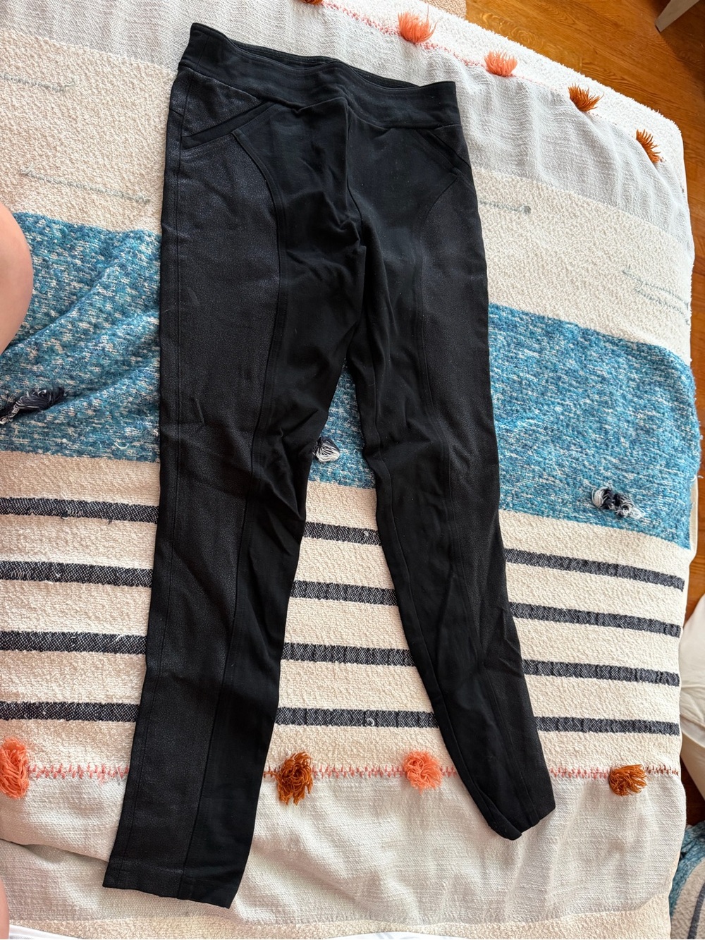 INC International Concepts Black Textured Leggings